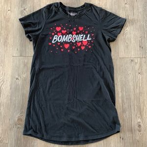 Victoria’s Secret Bombshell Sleep Pajama T-Shirt Dress size Small